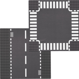 7280 Rechte wegenplaten en kruising