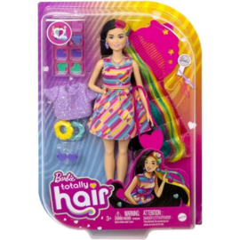 Barbie Totally Hair Pop in Hartprint Jurk 23x32cm