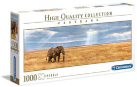 Panorama Puzzel Verdwaalde olifant, 1000st