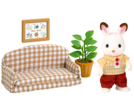 Sylvanian Familes 5013 Set vader chocoladekonijn (sofa)