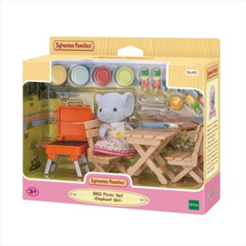 Sylvanian Familes 5640 BBQ picknick set- olifant meisje