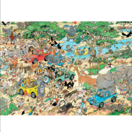 Jan van Haasteren Legpuzzel - 2in1 Safari & Storm, 1000st.