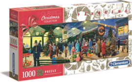 Puzzel Klassiek Kerstmis Panorama, 1000st