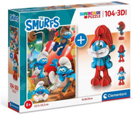 Puzzel Smurfen, 104st +3D