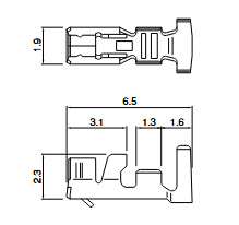 JST-XAP pin female 0.22 ~ 0.5mm²