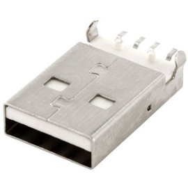 USB A Chassisdeel SMD Lang