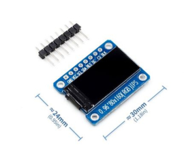 0.96 inch 7P SPI HD 65K Full Color LCD Module