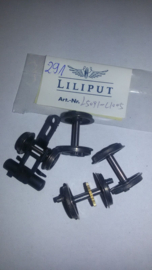 Liliput L50911005 wielen, 3 wielen, 1x rondsel,incl. FF