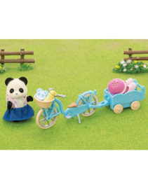 Sylvanian Familes 5652  Fiets en Schaatsset Panda meisje