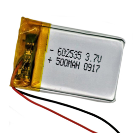 602535 3,7V 500mAh 3,5x2,5x0,6