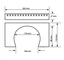 41587 Dubbele tunnelingang