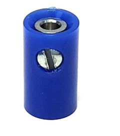 10 x Gebruikte Contra Stekker 2.6mm Blauw