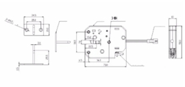 Slot 12V Open frame deurslot met terugmelding