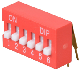 Dipswitch 6 switch haaks