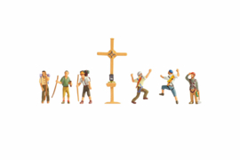 Noch 15874 Bergwandelaar met kruis op de top