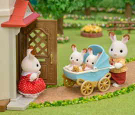 Sylvanian Familes 5432 set tweeling chocolade konijn