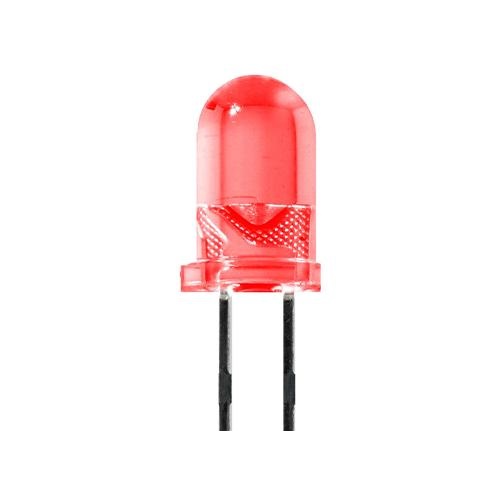 LED 3mm rood 4mm pootjes