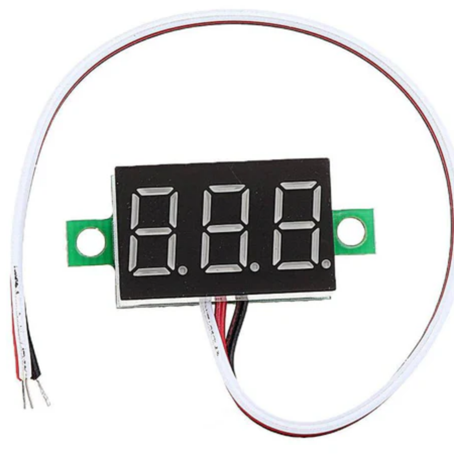 Digitale Voltmeter blauw