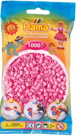 Hama Strijkkralen 207-48 Pastel Roze, 1000st.