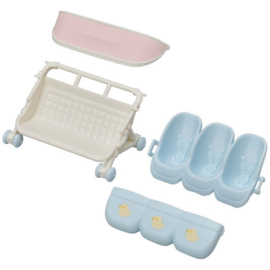 Sylvanian Familes 5533 Wandelwagen drieling