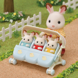 Sylvanian Familes 5533 Wandelwagen drieling