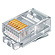 RJ-11 Modulaire steker voor platte kabel