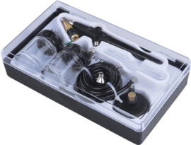 Airbrush pistool met 2x verfpot