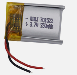 701522 3,7V 250mAh 2,2x1,5x0,7
