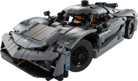 Lego 42173 Koenigsegg Jesko Absolut grijze hypercar