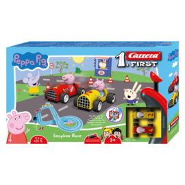 Carrera First Racebaan 63044 Peppa Pig Zeepkist Race