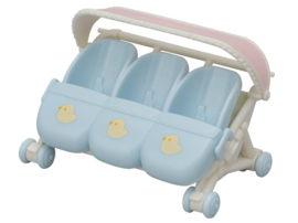 Sylvanian Familes 5533 Wandelwagen drieling