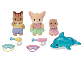 Sylvanian Families 5749 Trio peutervriendjes zwembad