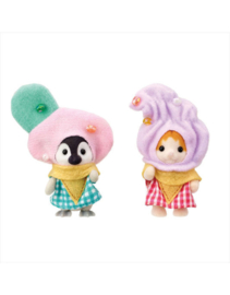 Sylvanian Familes 5685 Baby duo Sundae IJsjes