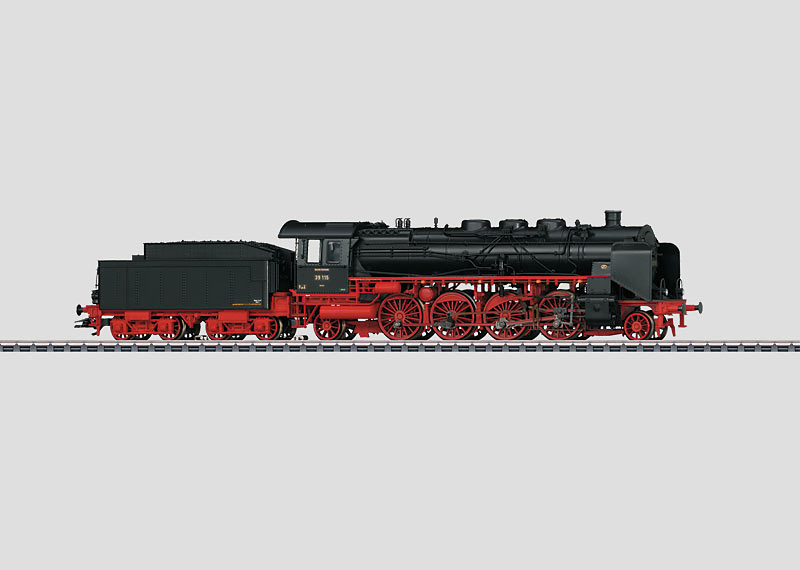 Marklin 39392 BR39.0 Reizigerstreinlocomotief met getrokken tender.
