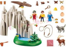 Playmobil 70254 Heidi, Klara en Peter bij het Meer