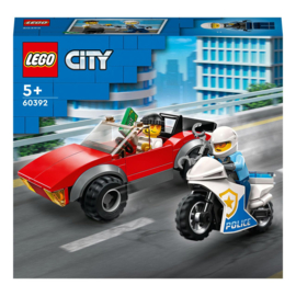 Lego 60392 Achtervolging auto op politiemotor