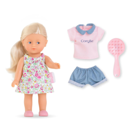 Les Trendies Corolle Mini Corolline- Rosy, 20cm + Kleertjes