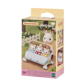 Sylvanian Familes 5533 Wandelwagen drieling