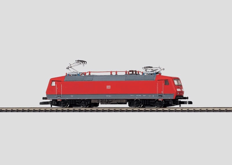 Marklin 88536 Serie 120.1 van de Deutsche Bahn AG (DB AG) in actuele rode kleurstelling.