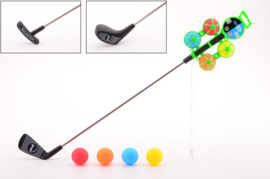 Golfclub met 4 ballen 3 assorti