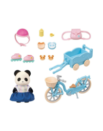 Sylvanian Familes 5652  Fiets en Schaatsset Panda meisje