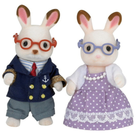 Sylvanian Familes 5190 Opa en Oma Chocoladekonijn