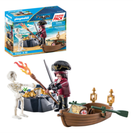 Playmobil 71254 Piraat met Roeiboot