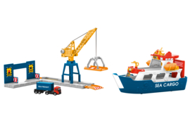 72223 vrachtschip en havenkraan