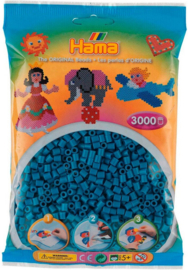 Hama Strijkkralen 201-83 Petrol Blauw, 3000st.