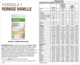 Formule 1 voedingsshake 780 gram romige vanille