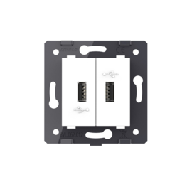 Livolo | Module | SR | Double | USB Charger | White