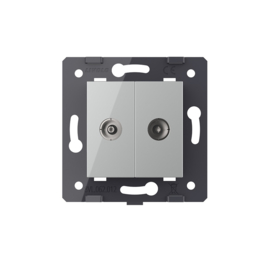 Livolo | Module | SR | Double | TV Socket- Female | Grey