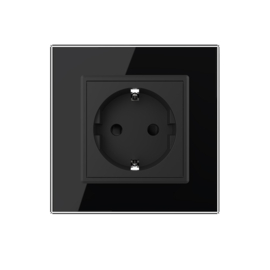 Livolo | Black | Europe | Wall Power Socket