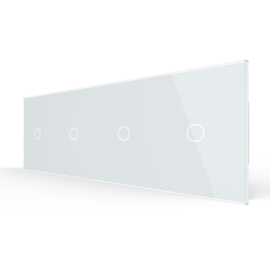 Livolo | White | 1+1+1+1 | Dimmer | 1 Way | Wall Touch Switch